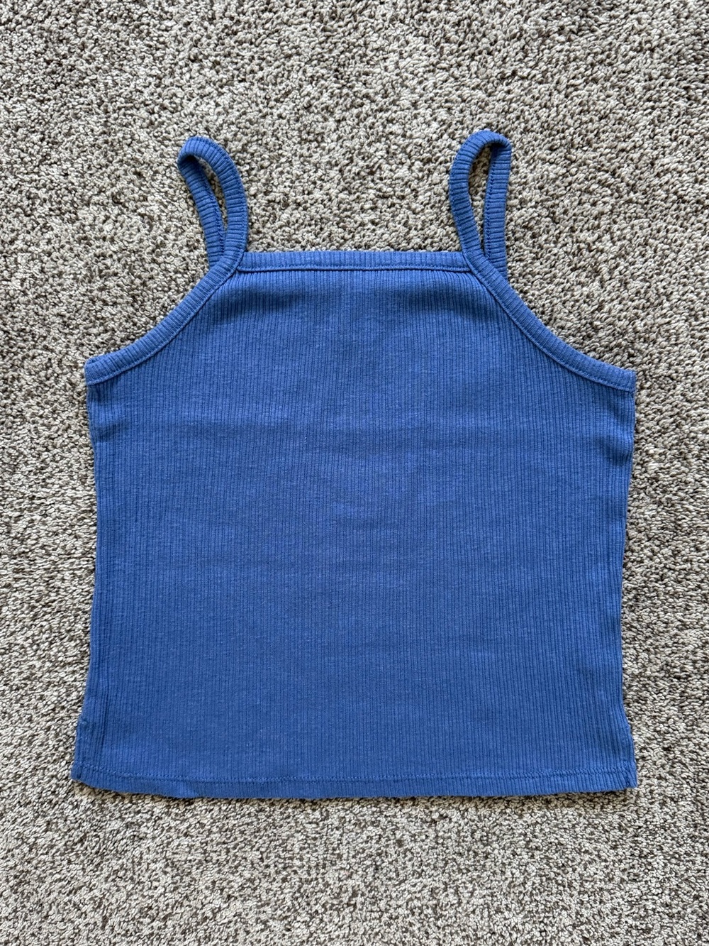 Old Navy Girl’s Blue Ribbed Knit Tank Top